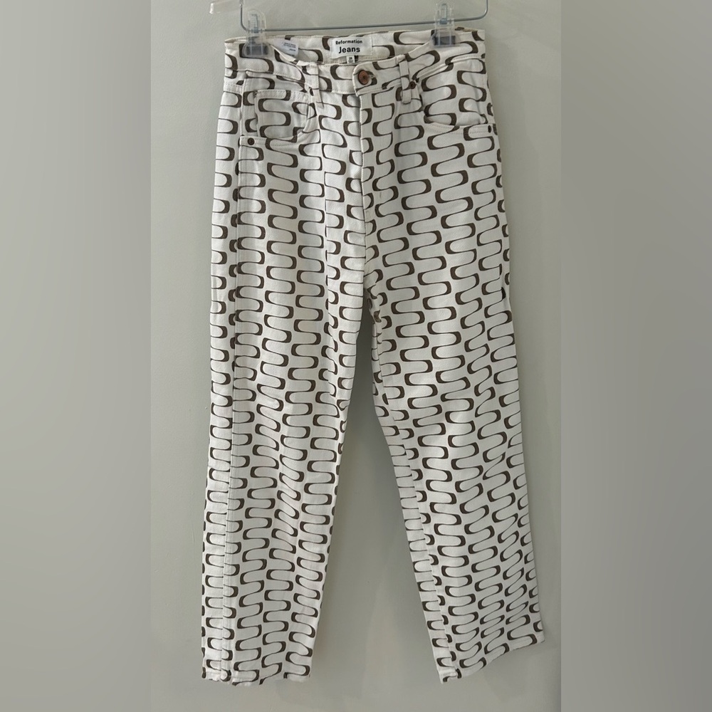 Reformation Off-White Mod Jeans size 28 - Picture 5 of 5
